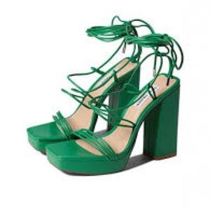 Steve Madden Menzies Green Platform lace up